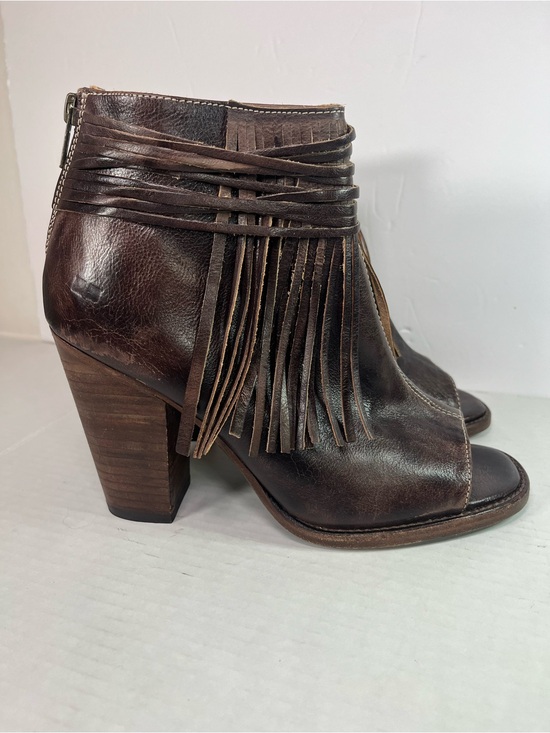 Bed Stu Shoes - Bed Stu Onset Olivia Peep Toe Fringe Booties